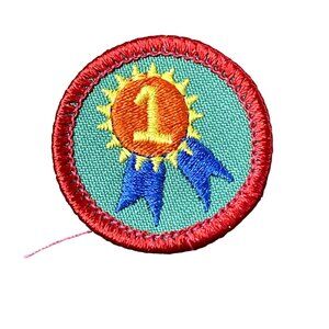 My Self Esteem Patch Badge  Girl Scouts of America Being My Best No 1 GSA  u Emb